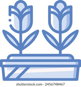 Icono de flor de color Imagen de Vector