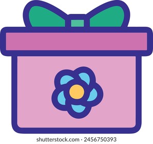 Icono de flor de color Imagen de Vector