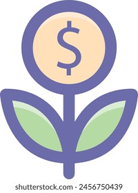 Flower collorfull icon symbol vector image