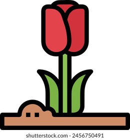 Flower collorfull icon symbol vector image