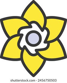 Flower collorfull icon symbol vector image