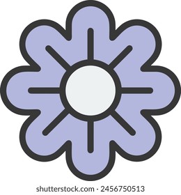 Icono de flor de color Imagen de Vector
