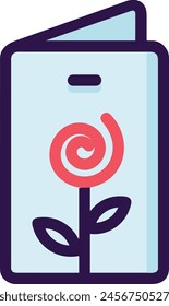 Flower collorfull icon symbol vector image