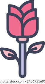 Flower collorfull icon symbol vector image