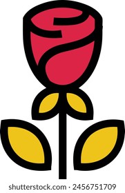 Flower collorfull icon symbol vector image
