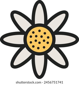 Flower collorfull icon symbol vector image