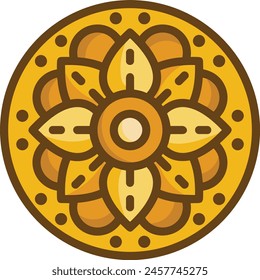 Icono de flor de color Imagen de Vector