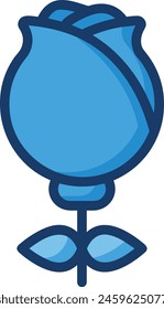 Icono de flor de color Imagen de Vector