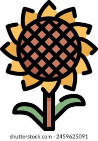 Flower collorfull icon symbol vector image