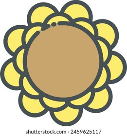 Icono de flor de color Imagen de Vector