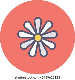 Flower collorfull icon symbol vector image
