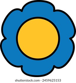 Flower collorfull icon symbol vector image