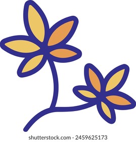 Flower collorfull icon symbol vector image