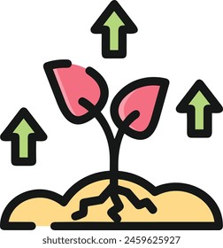 Flower collorfull icon symbol vector image