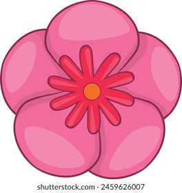 Flower collorfull icon symbol vector image