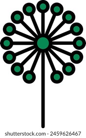 Flower collorfull icon symbol vector image