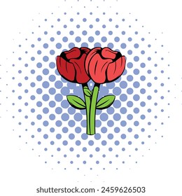 Flower collorfull icon symbol vector image