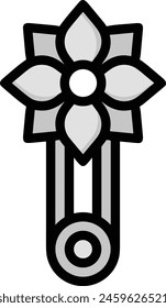 Flower collorfull icon symbol vector image