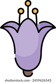 Icono de flor de color Imagen de Vector
