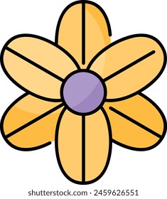 Flower collorfull icon symbol vector image