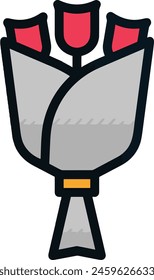Flower collorfull icon symbol vector image