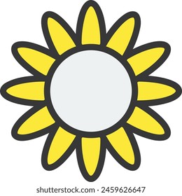 Flower collorfull icon symbol vector image