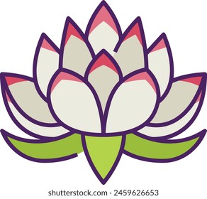 Icono de flor de color Imagen de Vector