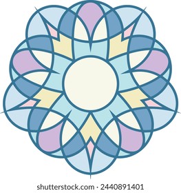 Flower collorfull vector image. Illustration of floral art design 