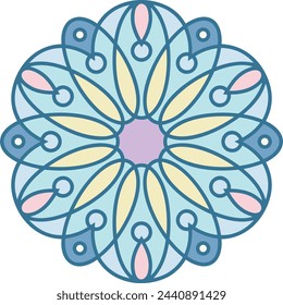 Flower collorfull vector image. Illustration of floral art design 