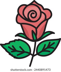 Flower collorfull vector image. Illustration of floral art design 