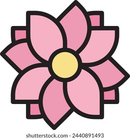 Flower collorfull vector image. Illustration of floral art design 