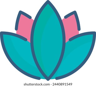 Imagen vectorial de color floral. Ilustración de diseño de arte floral 