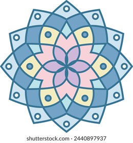 Flower collorfull vector image. Illustration of floral art design 