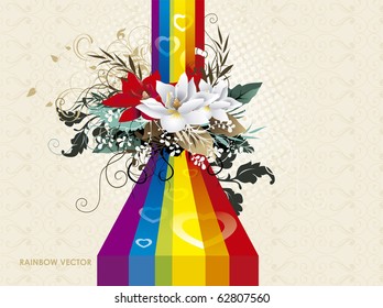 flower color abstract vector