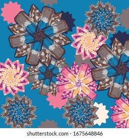 Flower color collection. Flower diamond.