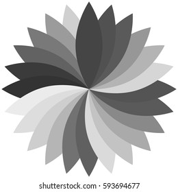 Flower color lotus silhouette for design illustration