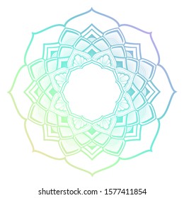 flower color mandala decorative ornament