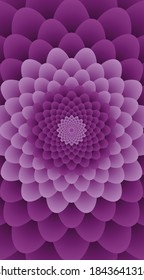 Flower. Color Vector Pattern or Texture. Pink Background