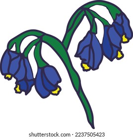 Flower Color Vector, Print, Illustration