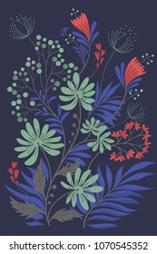 Flower colored background