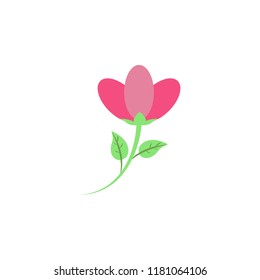 flower colored icon. Element of colored autumn icon for mobile concept and web apps. Colored flower icon can be used for web and mobile on white background