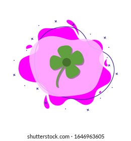 Flower colored icon. Simple color vector of education icons for ui and ux, website or mobile application