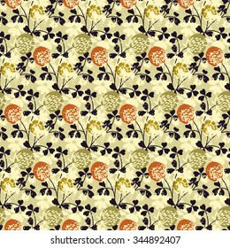 Flower colorful cute vector pattern