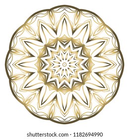 Flower coloring Mandala. decorative elements. Oriental pattern, vector illustration. Indian, moroccan, mystic, ottoman motifs