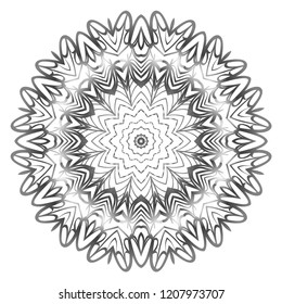 Flower coloring Mandala. decorative elements. Oriental pattern, vector illustration. Indian, moroccan, mystic, ottoman motifs
