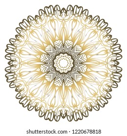 Flower coloring Mandala. decorative elements. Oriental pattern, vector illustration. Indian, moroccan, mystic, ottoman motifs