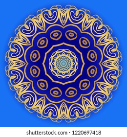 Flower coloring Mandala. decorative elements. Oriental pattern, vector illustration. Indian, moroccan, mystic, ottoman motifs.
