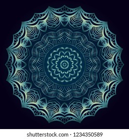 Flower coloring Mandala. decorative elements. Oriental pattern, vector illustration. Indian, moroccan, mystic, ottoman motifs