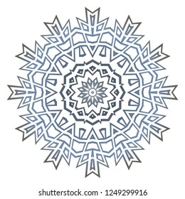 Flower coloring Mandala. decorative elements. Oriental pattern, vector illustration. Indian, moroccan, mystic, ottoman motifs.