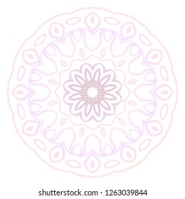 Flower coloring Mandala. decorative elements. Oriental pattern, vector illustration. Indian, moroccan, mystic, ottoman motifs